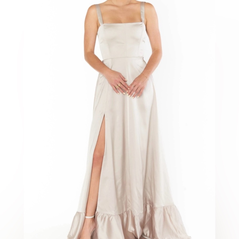 Clarissa Corset Dress ~ Show Me The Ring Luxe Satin